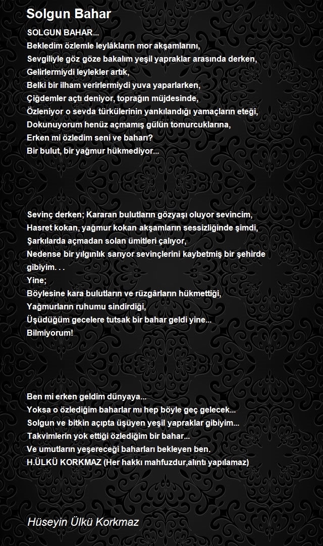 Hüseyin Ülkü Korkmaz