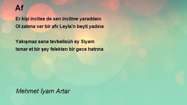 Mehmet İyam Artar