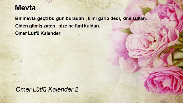 Ömer Lütfü Kalender 2