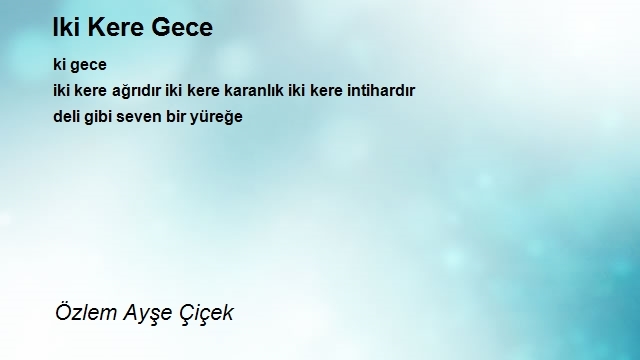 Özlem Ayşe Çiçek