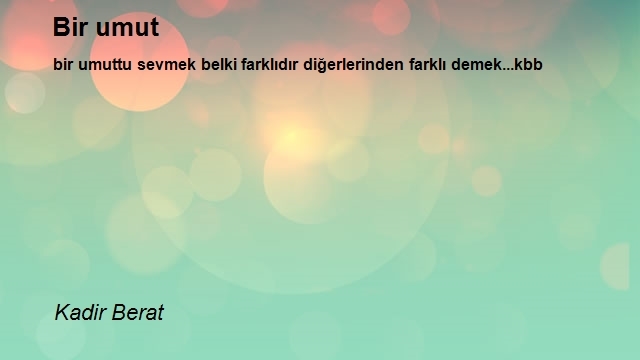 Kadir Berat