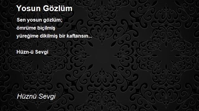 Hüznü Sevgi