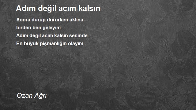 Ozan Ağrı