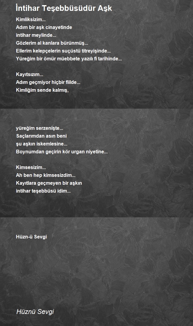 Hüznü Sevgi