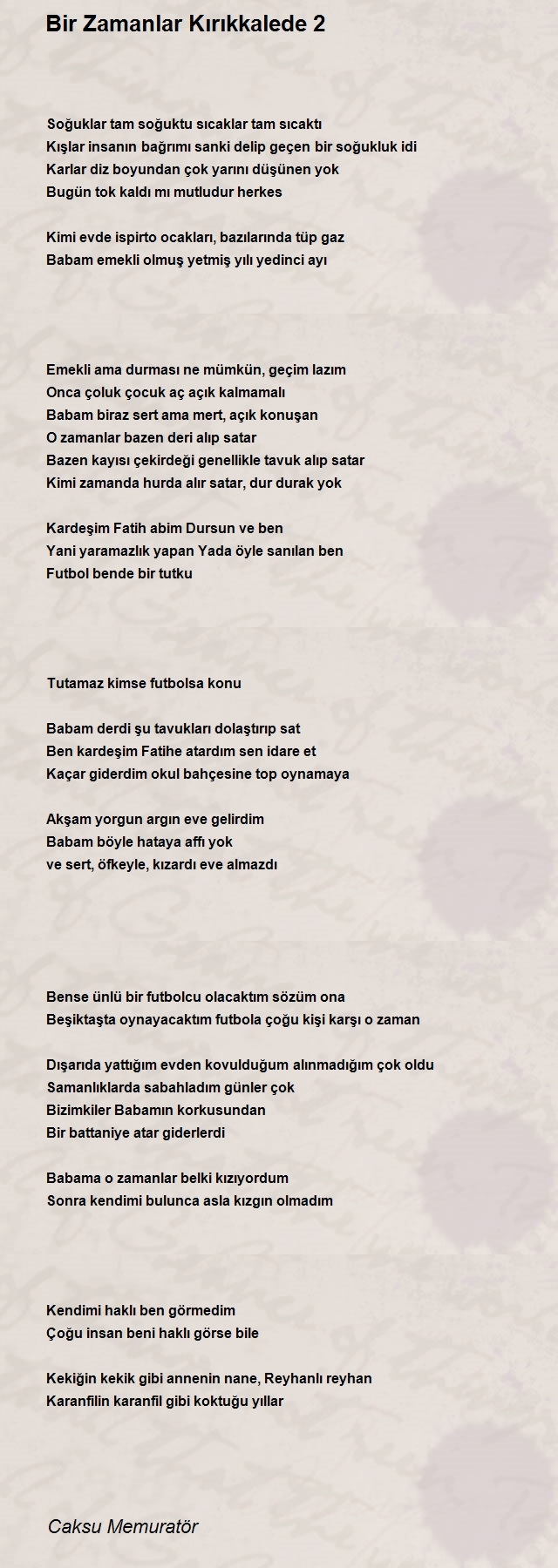 Caksu Memuratör