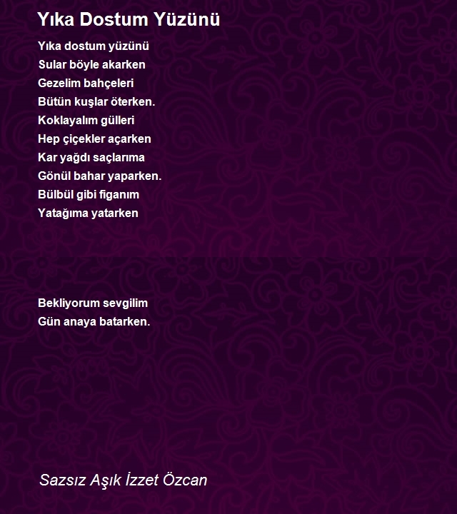 Sazsız Aşık İzzet Özcan