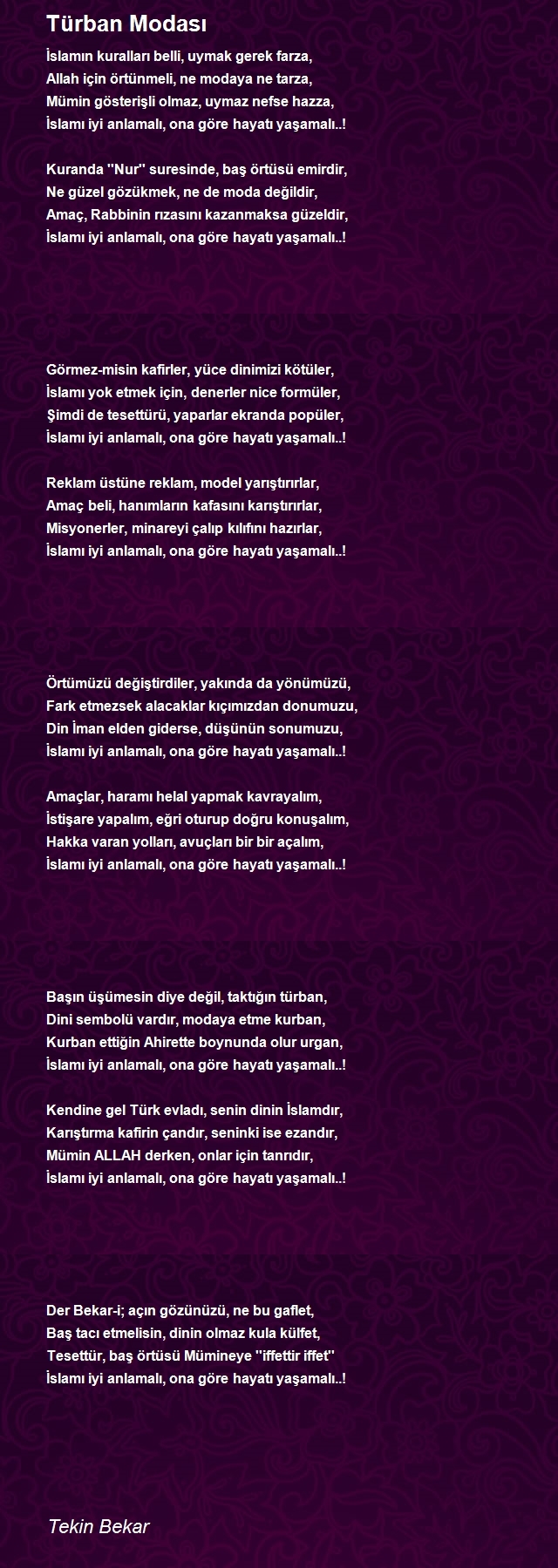 Tekin Bekar