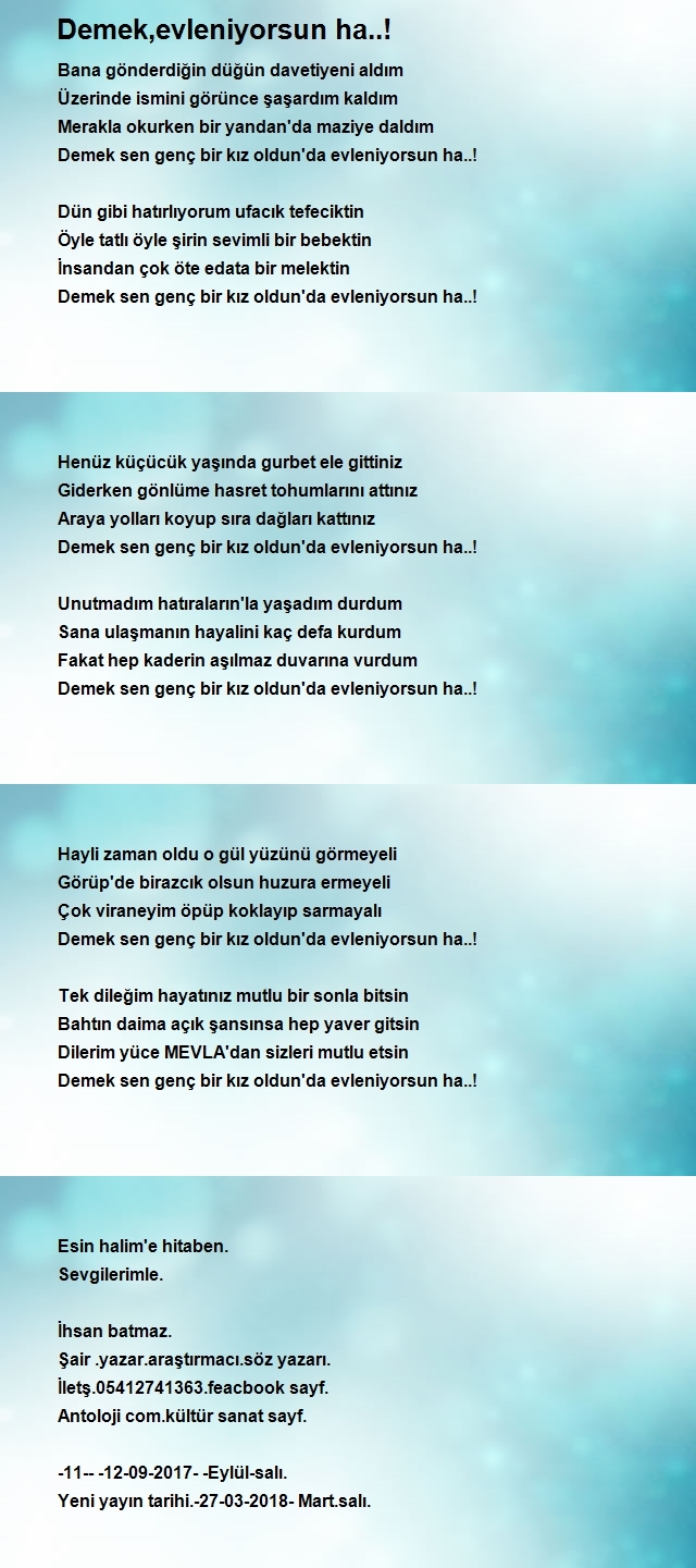 İhsan Batmaz Şair Yazar