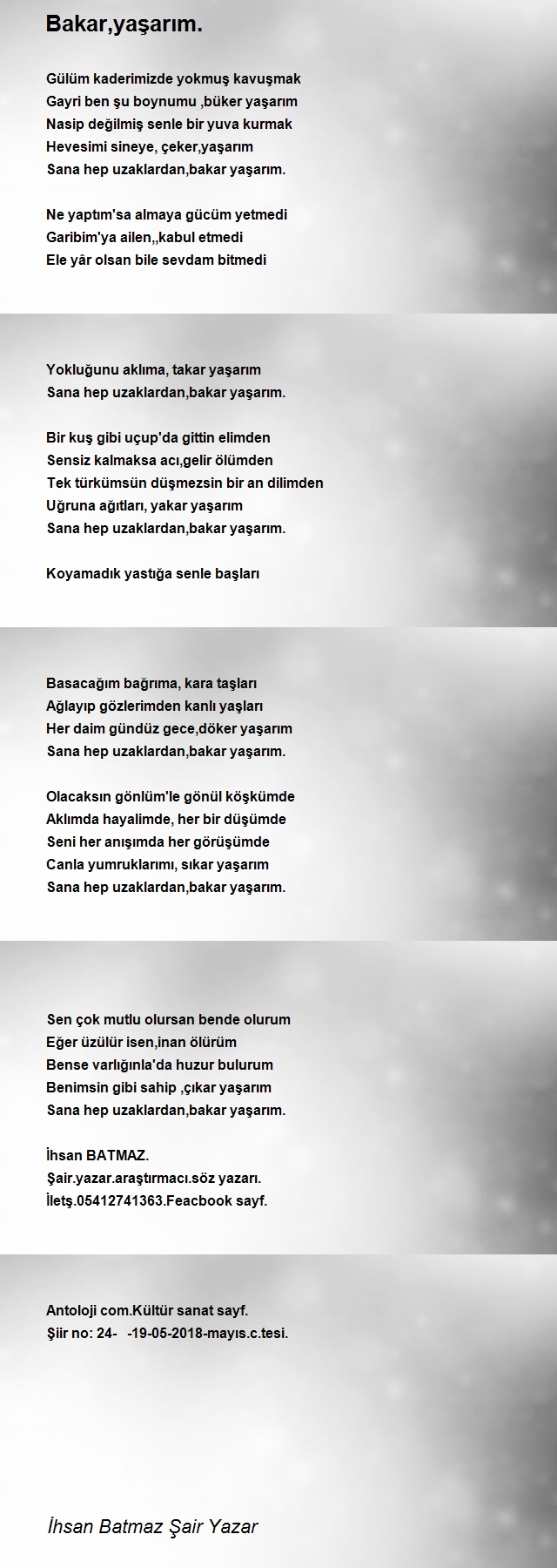 İhsan Batmaz Şair Yazar