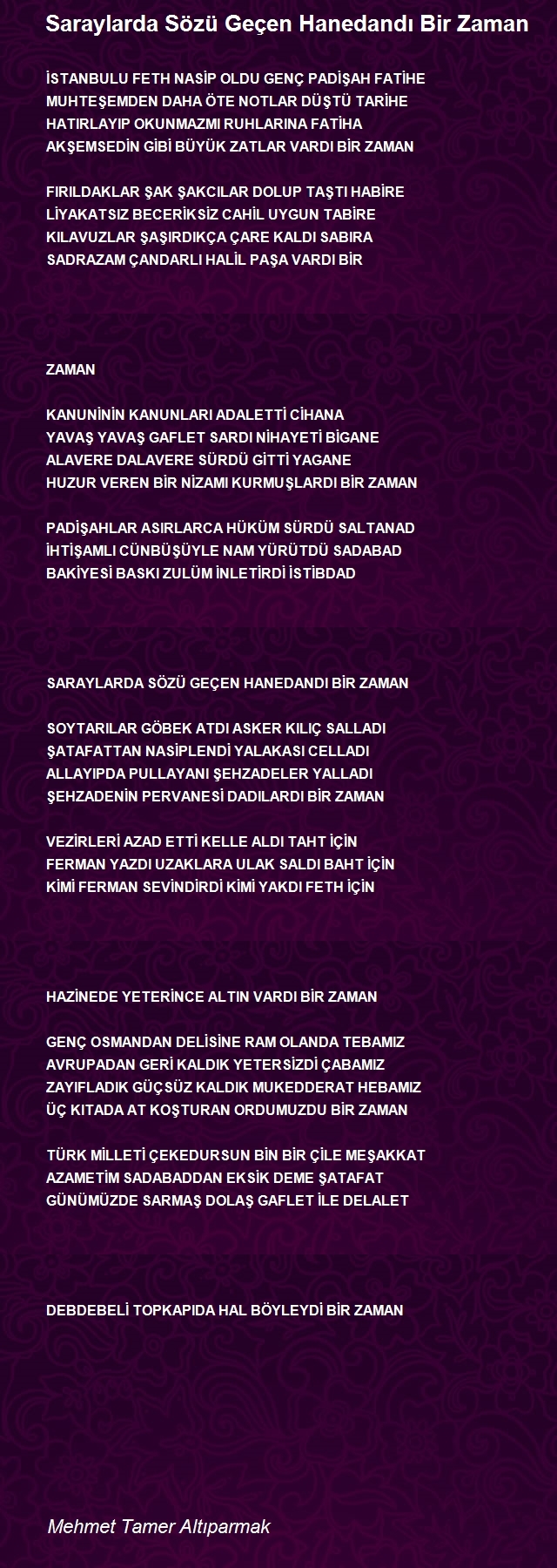 Mehmet Tamer Altıparmak