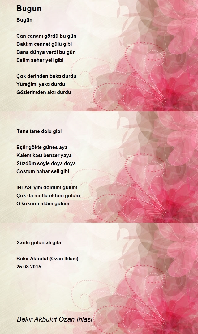 Bekir Akbulut Ozan İhlasi