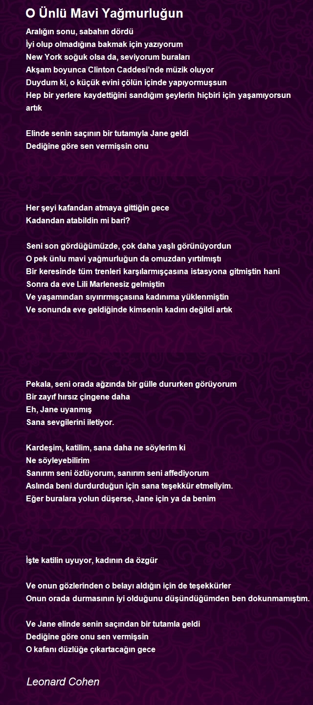 Leonard Cohen