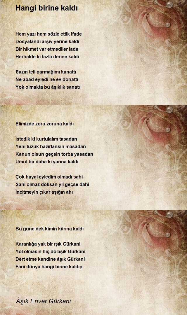 Âşık Enver Gürkani