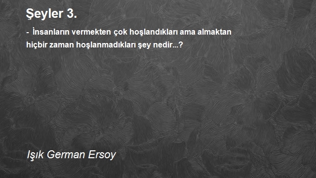 Işık German Ersoy