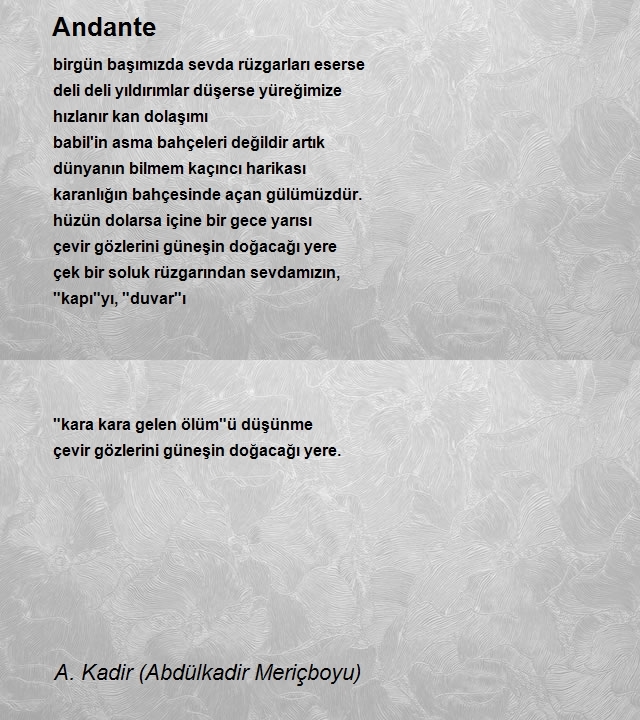 A. Kadir (Abdülkadir Meriçboyu)