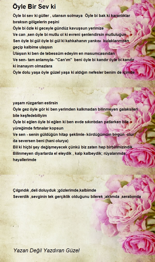 Yazan Değil Yazdıran Güzel