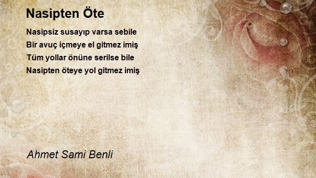 Ahmet Sami Benli