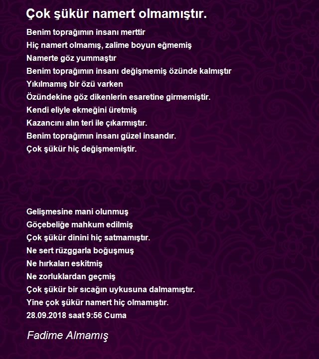 Fadime Almamış