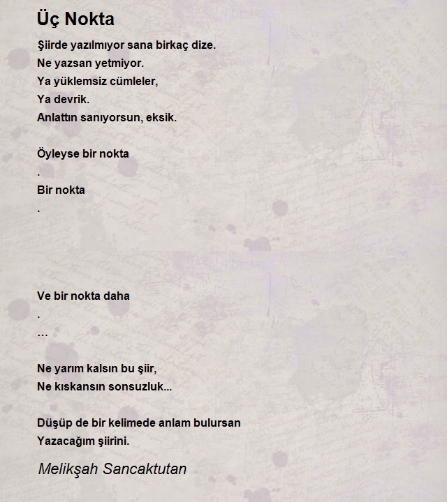 Melikşah Sancaktutan