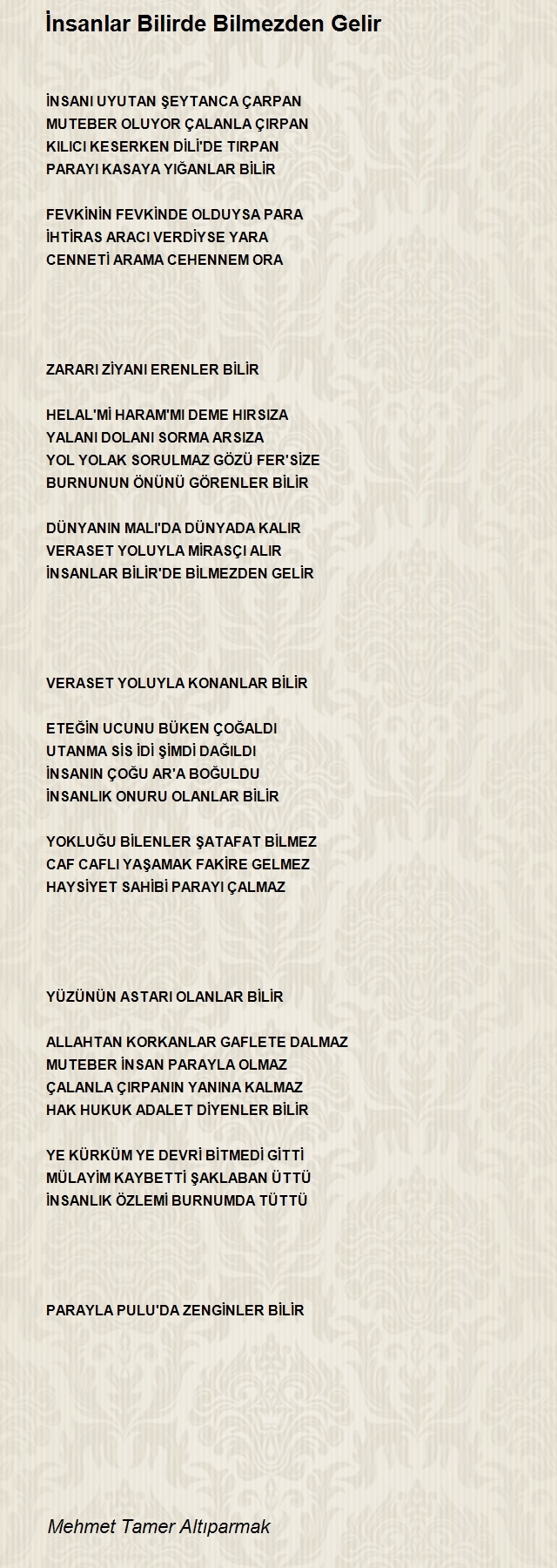 Mehmet Tamer Altıparmak
