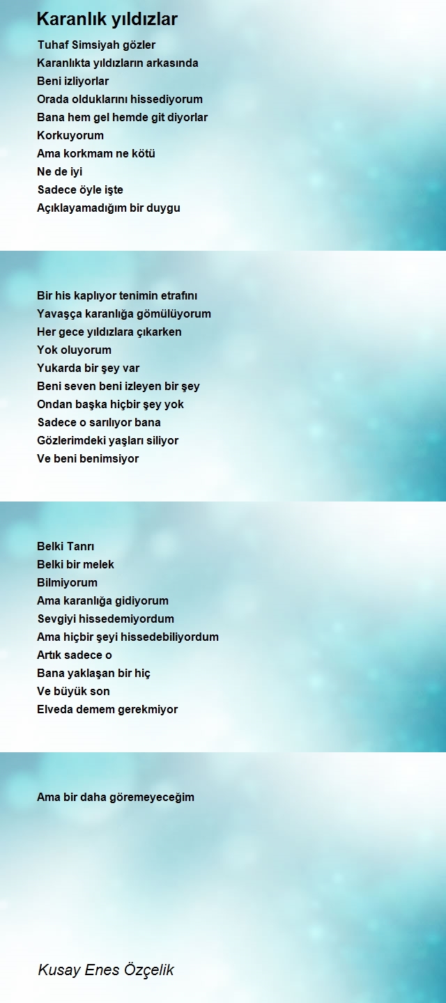 Kusay Enes Özçelik