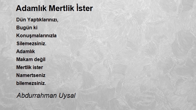 Abdurrahman Uysal
