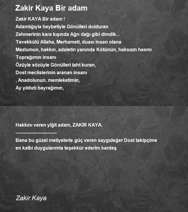 Zakir Kaya