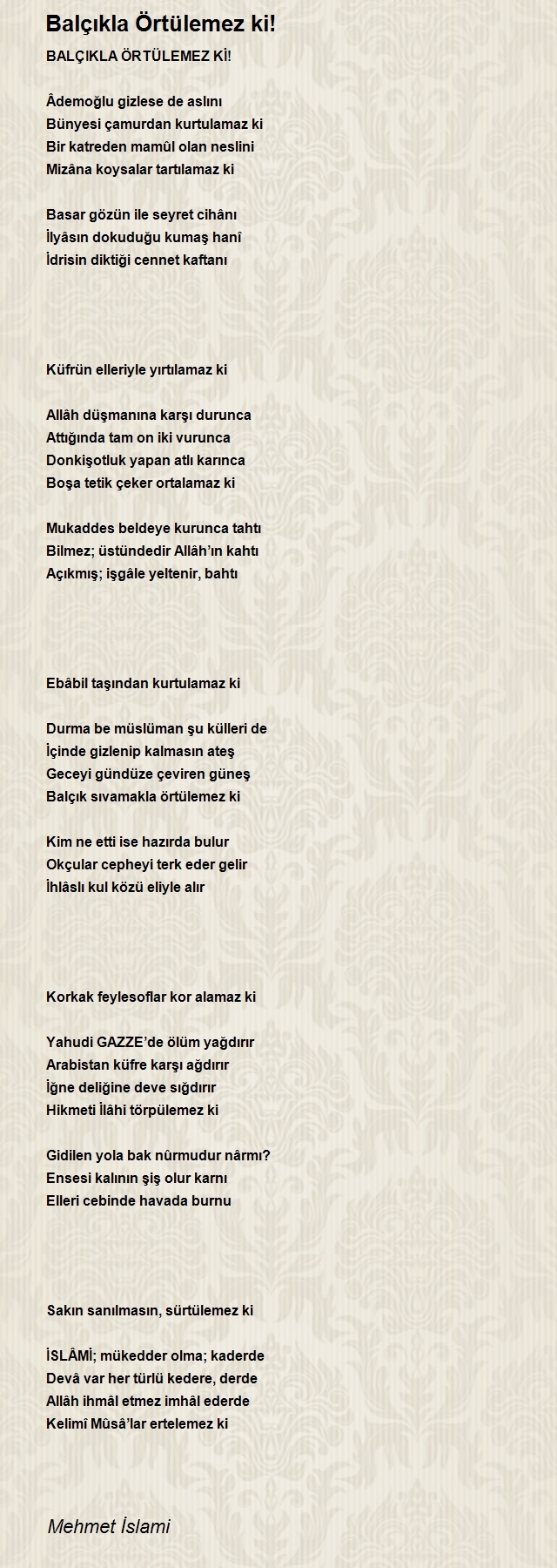Mehmet İslami