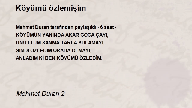 Mehmet Duran 2