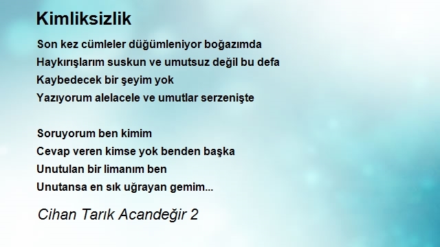 Cihan Tarık Acandeğir 2