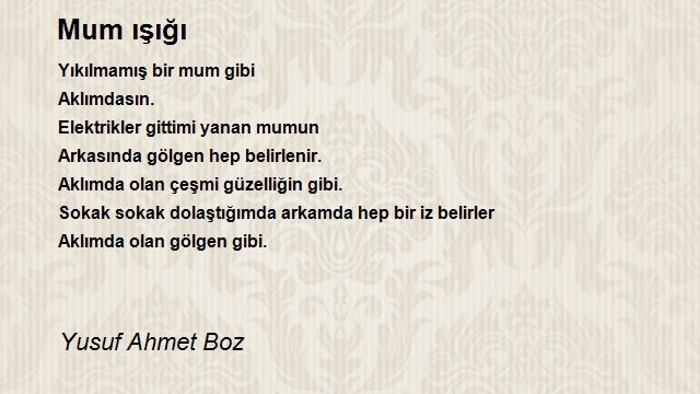 Yusuf Ahmet Boz