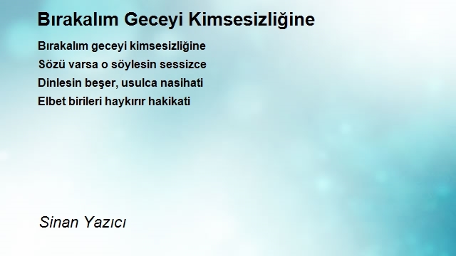 Sinan Yazıcı