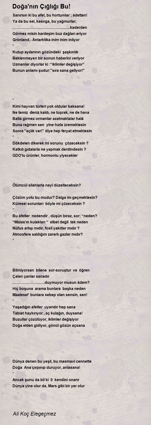 Ali Koç Elegeçmez