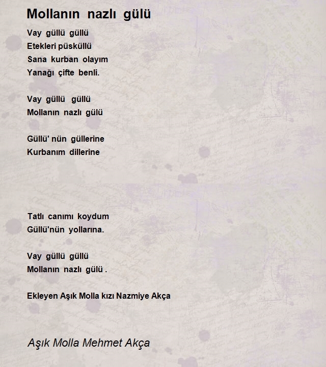 Aşık Molla Mehmet Akça