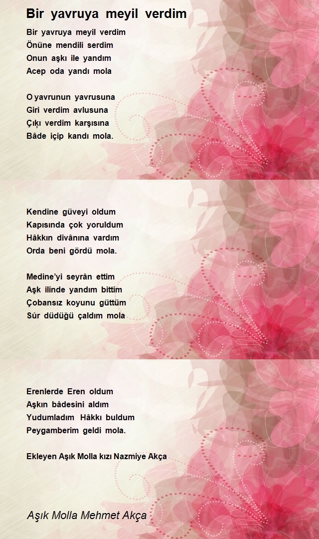 Aşık Molla Mehmet Akça