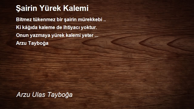 Arzu Ulas Tayboğa