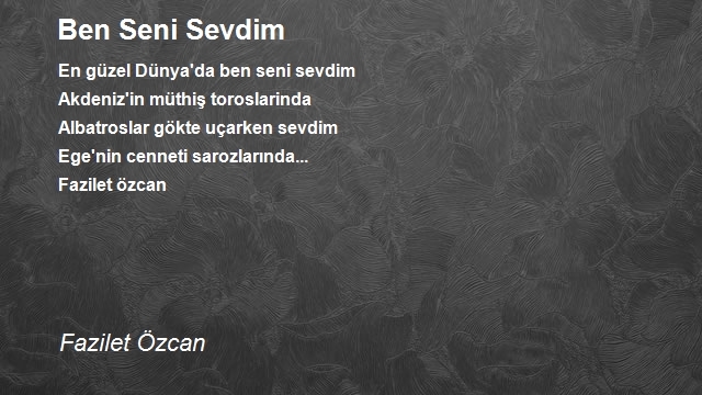 Fazilet Özcan