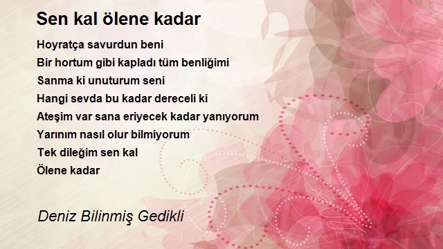 Deniz Bilinmiş Gedikli
