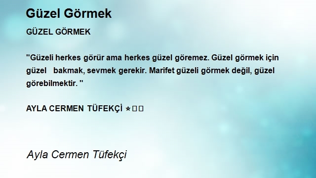 Ayla Cermen Tüfekçi