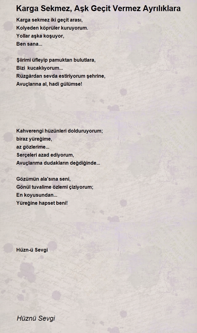Hüznü Sevgi