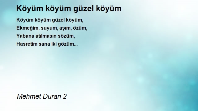 Mehmet Duran 2