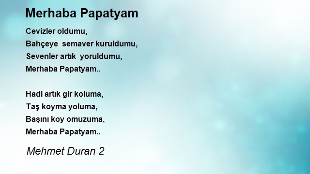 Mehmet Duran 2