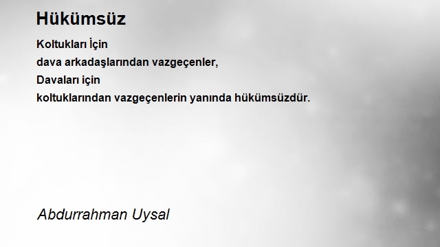Abdurrahman Uysal