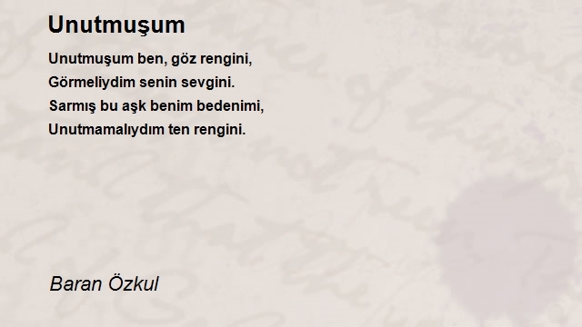Baran Özkul
