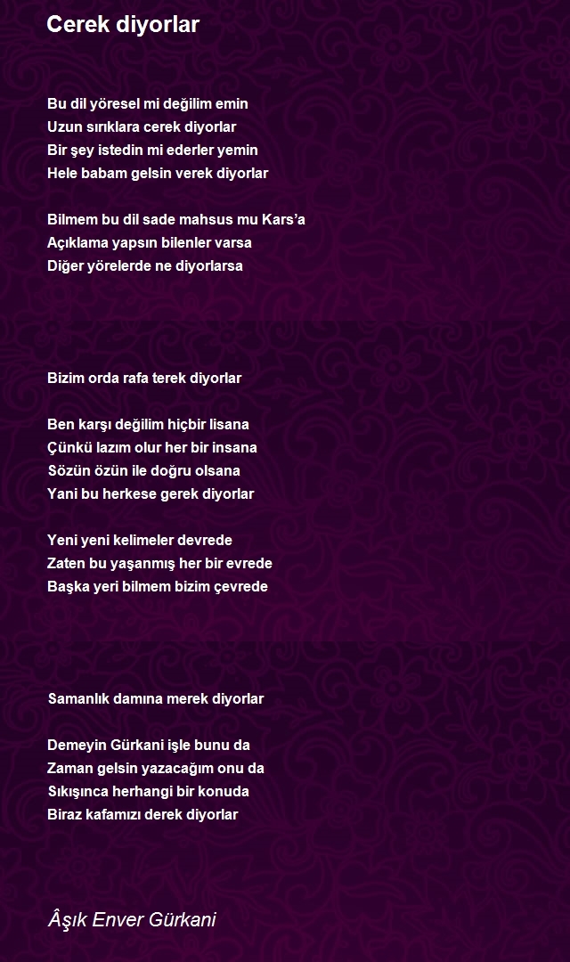 Âşık Enver Gürkani