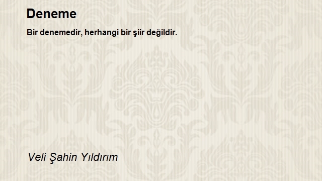 Veli Şahin Yıldırım