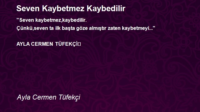 Ayla Cermen Tüfekçi