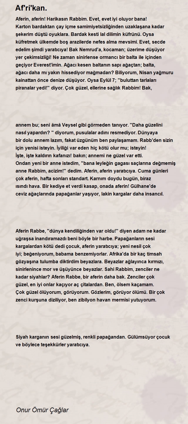 Onur Ömür Çağlar