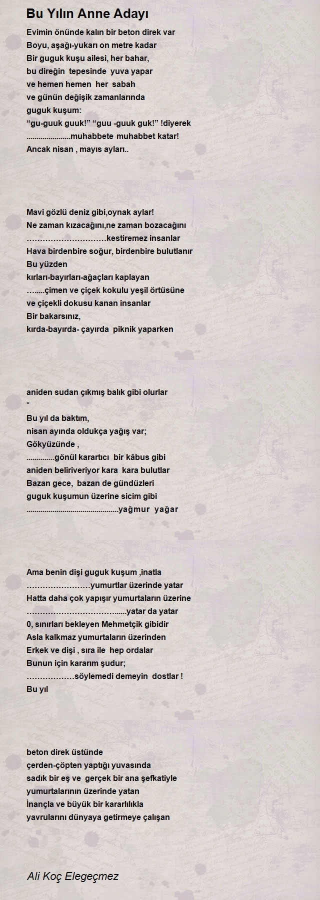Ali Koç Elegeçmez