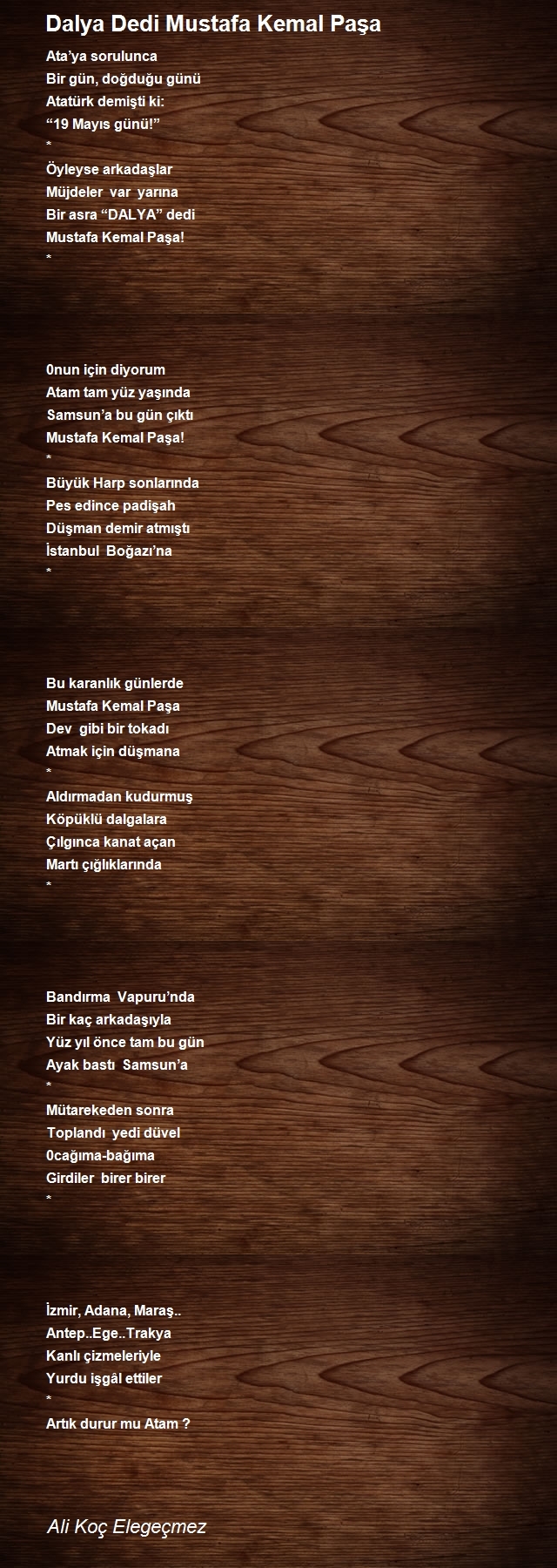 Ali Koç Elegeçmez